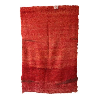 Moroccan Vintage Berber Rug - 4'6" X 6'8" Ft For Sale