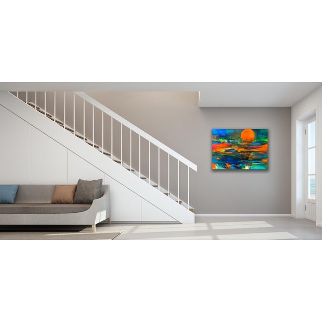 Textile Contemporary Abstract Painting For Sale - Image 7 of 7