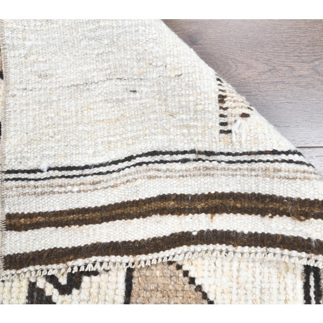 Textile Vintage Turkish Hand-Knotted Runner For Sale - Image 7 of 8