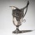 Fine silver milk jug with a scalloped rim and tapered body, adorned with applied rocaille decoration. The long, gracefully...
