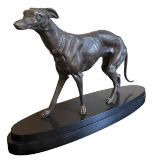Art Deco Greyhound Statue, 1920s