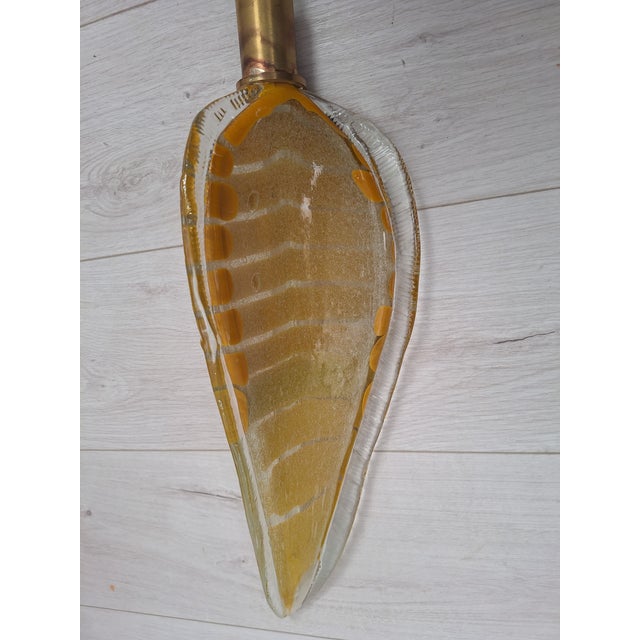 Large Wall Lights in Brass and Murano Glass, 1990s, Set of 2 For Sale - Image 15 of 18