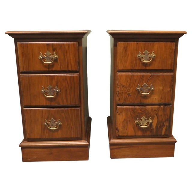 Art Deco Walnut Bedside Chests of Drawers, 1930, Set of 2 For Sale - Image 9 of 9