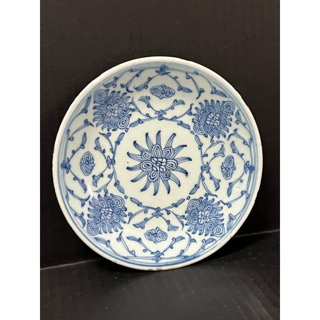 Ceramic Chinese Art Porcelain Blue and White Porcelain Plate For Sale - Image 7 of 8