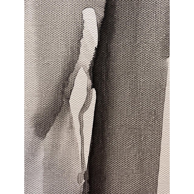 Early 21st Century Unimaginable Depths by Sara Melzer | Ink on Canvas Abstract black and gray ink patterns. For Sale - Image 5 of 5