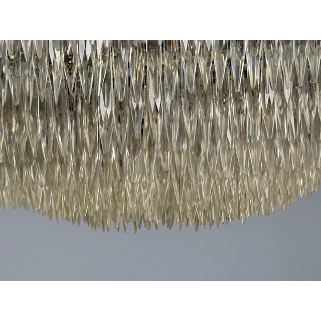 Empire, Impressive Pendant Light, Dore Bronze, Crystal, France, 19th C. For Sale - Image 9 of 12