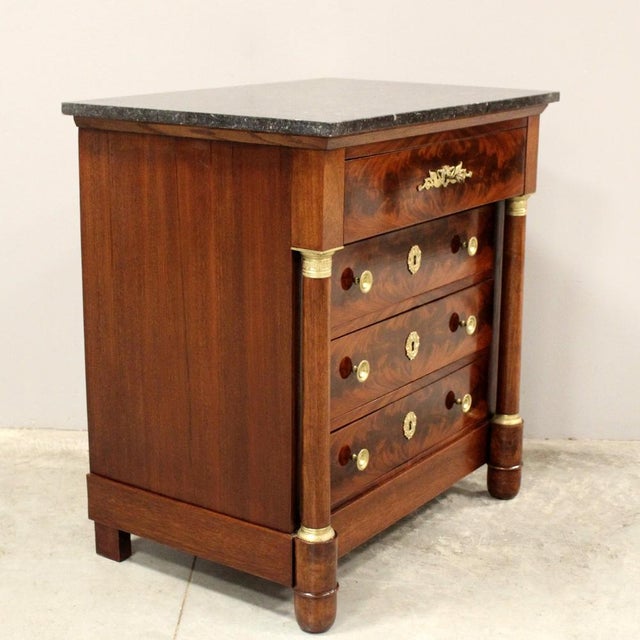 Empire Chest of Drawers, 19th Century For Sale - Image 4 of 13