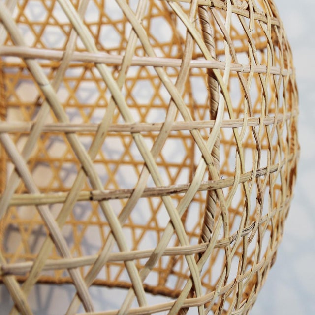 Raw Wicker Pumpkin Lantern Chairish