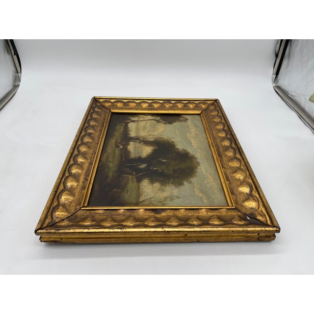 Lakeside Landscape, 1890, Oil on Canvas, Framed For Sale - Image 17 of 18