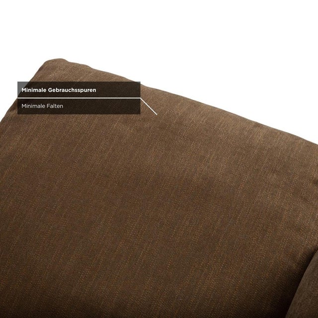 Mr 495 Grey Taupe Fabric Armchair with Manual Function and Ottoman by Musterring, Set of 2 For Sale - Image 12 of 18