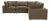 2020s Cali Chocolate Brown Performance Velvet Modular L-Sectional For Sale - Image 5 of 5