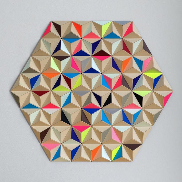 Sebastian Welzel, Ais-7 Topographie, Laminated Cardboard, Limited Edition 1 of 1 For Sale - Image 6 of 6