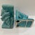 Turquoise Vintage Italian Majolica Seashells Bookends For Sale - Image 8 of 8