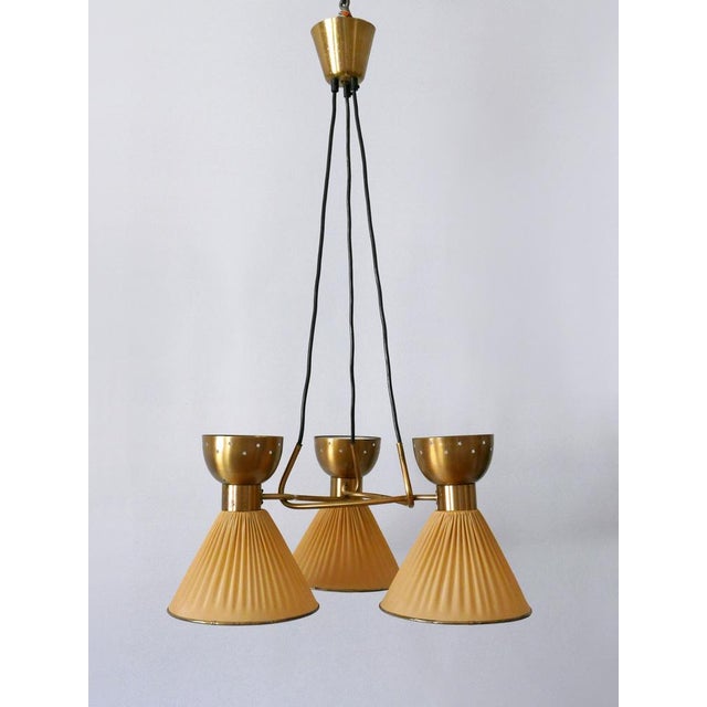 Mid-Century Modern Six-Flamed Pendant Lamp, 1950s For Sale - Image 14 of 18