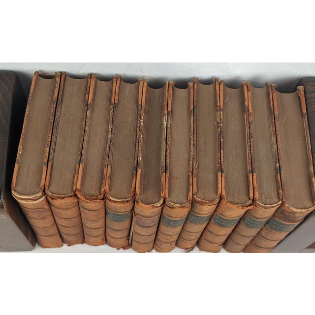 1855 John Lingard’s Illustrated History of England, Complete 10-Volume Leather Set For Sale - Image 9 of 13