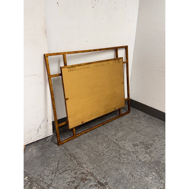 Maison Jansen Style Geometric Wall Mirror, Vintage For Sale - Image 11 of 12