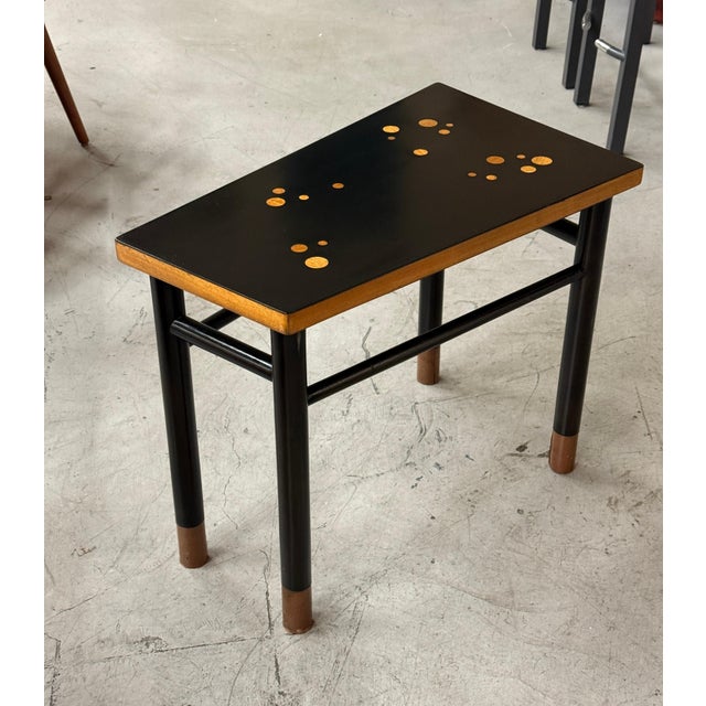 Edward Wormley for Dunbar Custom Rare Asymmetric Constellation Inlaid Table 60’s For Sale - Image 12 of 18