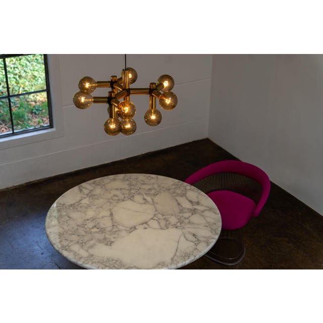 Mid-Century Modern Atomic Chandelier by Trix & Robert Haussmann for Swiss Lamp International, 1960s For Sale - Image 3 of 15