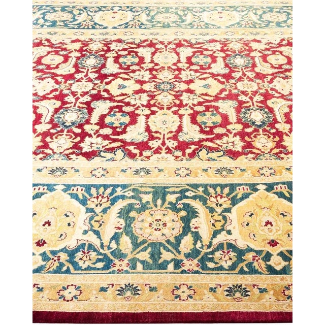 Solo Rugs Mogul, One-of-a-Kind Hand-Knotted Area Rug in Red, 8' 2" x 10' 6" For Sale - Image 4 of 8
