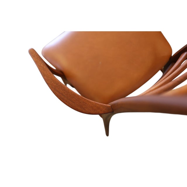 Danish Liz Armchair in Teak and Leather by Niels Koefoed for Koefoeds Hornslet, 1960s For Sale - Image 10 of 13
