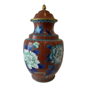 Antique Chinese Cloisonne Chalice Urn