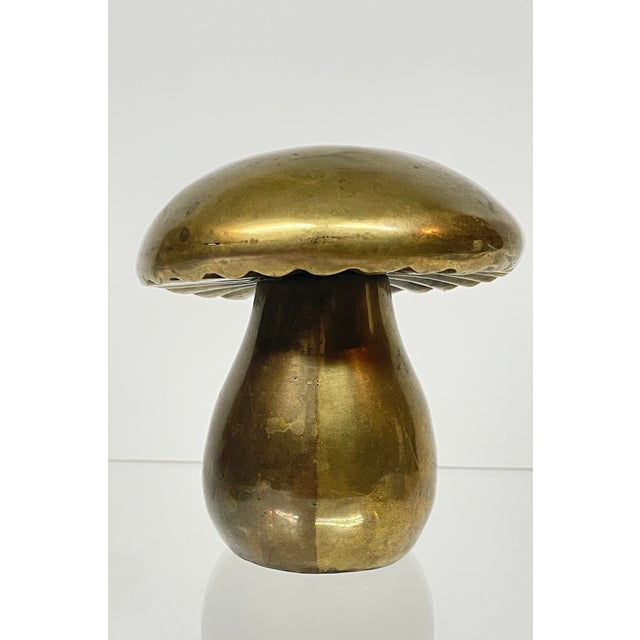 Era-perfect, mid century item with all the gravitas a mushroom could need. Solid and heavy brass in a small package, as...