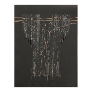 White and Gold Lace Kimono - Hand Augmented Collotype by Patricia A. Pearce For Sale