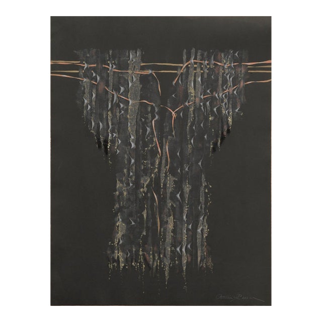 White and Gold Lace Kimono - Hand Augmented Collotype by Patricia A. Pearce For Sale