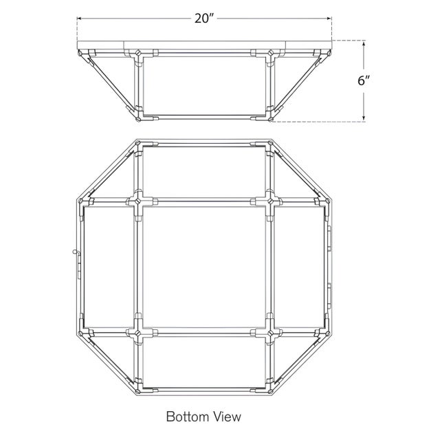 Visual Comfort Suzanne Kasler for Visual Comfort Signature Morris Large Flush Mount in Antique Zinc with Frosted Glass For Sale - Image 4 of 4