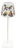 Flora Fauna White Poldina Pro Lamp For Sale