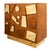 A fabulous find from France, these handsome dressers have dynamic geometric brass and wood designs on their fronts and...