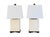 Lauren Ralph Lauren Cream Crackle Glaze Ceramic Table Lamps, Pair Description: Elevate a traditional, transitional, or...