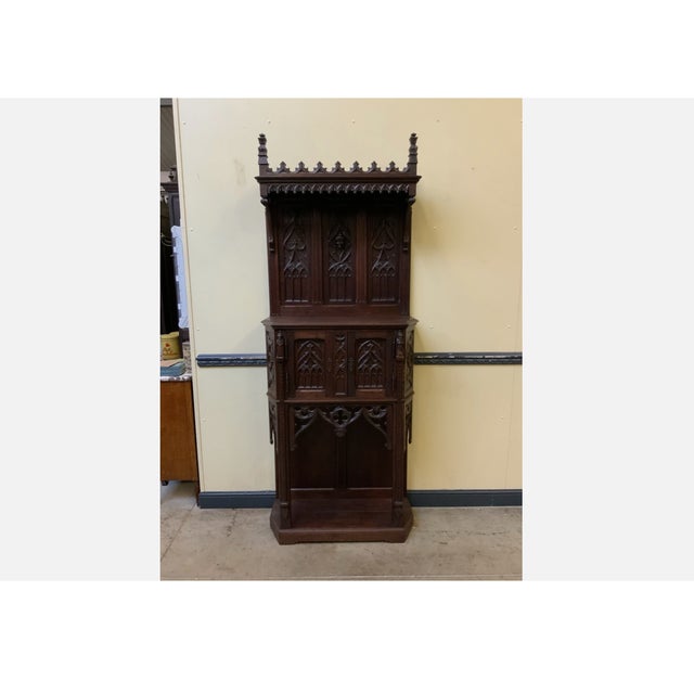 Antique Neo-Gothic Cabinet, 1880 For Sale - Image 14 of 14