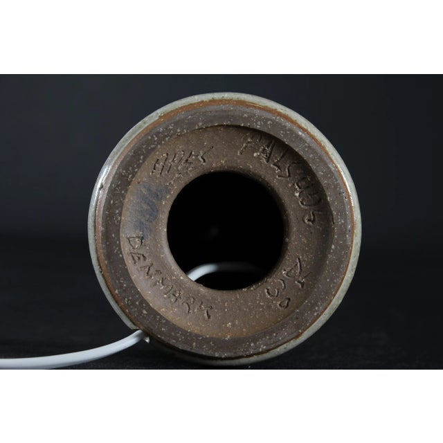 Textile Danish Sand and White Table Lamp by Per Linnemann-Schmidt for Palshus For Sale - Image 7 of 10