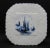 White Vintage Hand Painted Blue & White Delft Style Nautical Maritime Faience Plate For Sale - Image 8 of 8