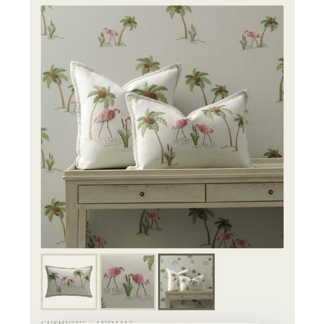 2020s Chelsea Textiles Flamingo Pillows For Sale - Image 5 of 6