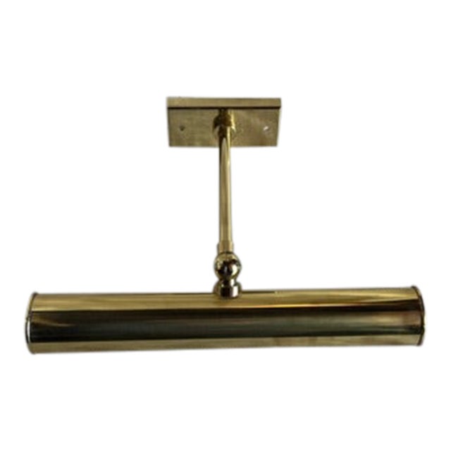 1990s Besselink & Jones London, Wall Mounted Picture Light, Polished Brass For Sale