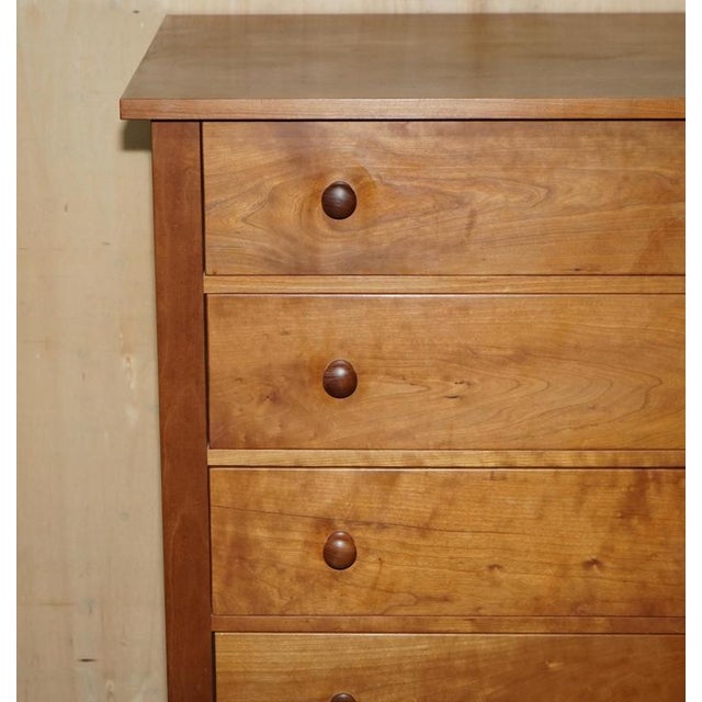 French Cherrywood Chest of 5 Drawers For Sale - Image 3 of 15