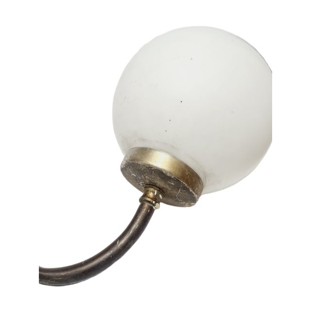Goldenrod Art Nouveau Style Wall Lamp, Poland, 1950s For Sale - Image 8 of 9