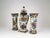 Vintage Polychrome Garniture Set by Oud Delft, 1940s, Set of 3 For Sale - Image 4 of 18