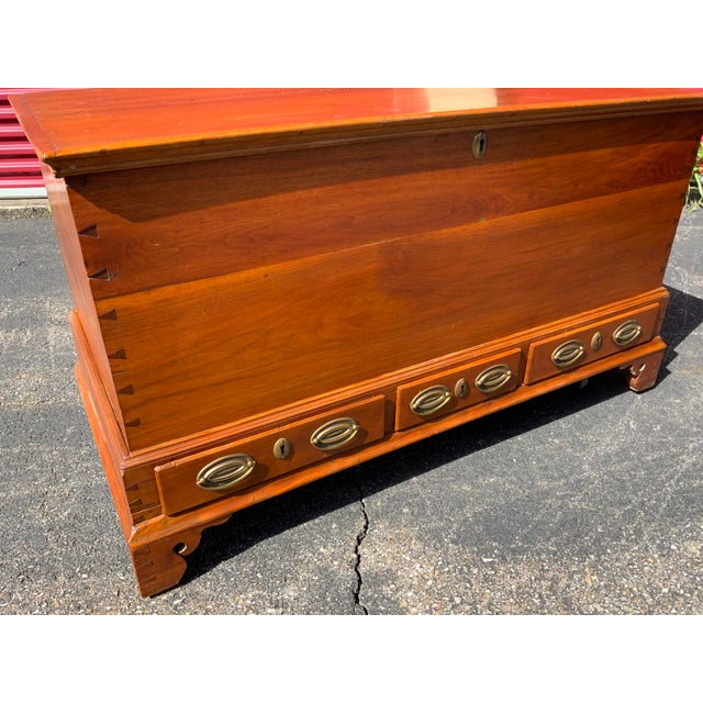 Walnut Chippendale Mule Chest For Sale - Image 4 of 18