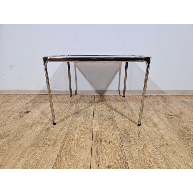Mid-Century Modern Coffee Table in Chrome and Smoked Glass, Italy, 1970s For Sale - Image 14 of 18