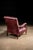 Mid 20th Century Vintage Humidor Armchair and Rolling Ottoman Set in Burgundy For Sale - Image 5 of 17