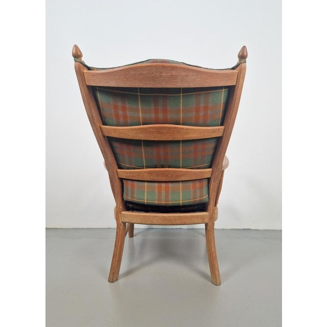 Vintage Scandinavian Beech High Back Armchairs, 1960s, Set of 3 For Sale - Image 10 of 15