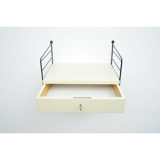 White String Shelving System with Drawer Unit and Ladders by Kajsa and Nisse Strinning, 1940s For Sale - Image 4 of 7