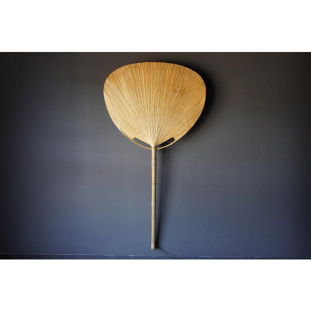 Wood Large Uchiwa Floor Lamp by Ingo Maurer for M Design, 1970s For Sale - Image 7 of 7
