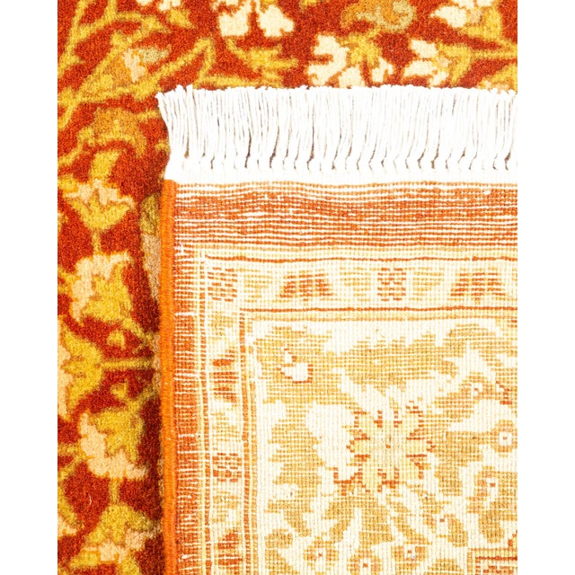 2000 - 2009 Mogul, One-of-a-Kind Hand-Knotted Runner Rug - Orange, 2' 7" x 6' 6" For Sale - Image 5 of 8