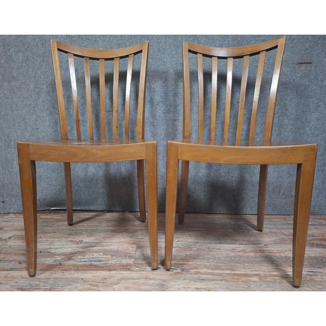 1950s Vintage Chair in Light Wood, 1950s For Sale - Image 5 of 11