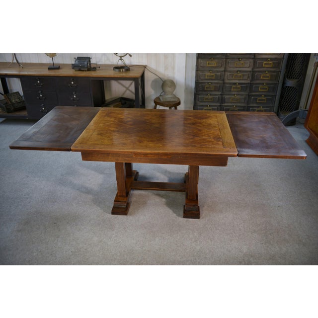 Mid-Century Modern Table with Extensions by Étienne Kohlmann, 1960s For Sale - Image 3 of 11