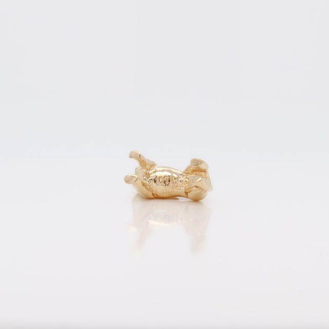 Vintage 14k Gold Figural Boxer Dog Charm For Sale - Image 9 of 11